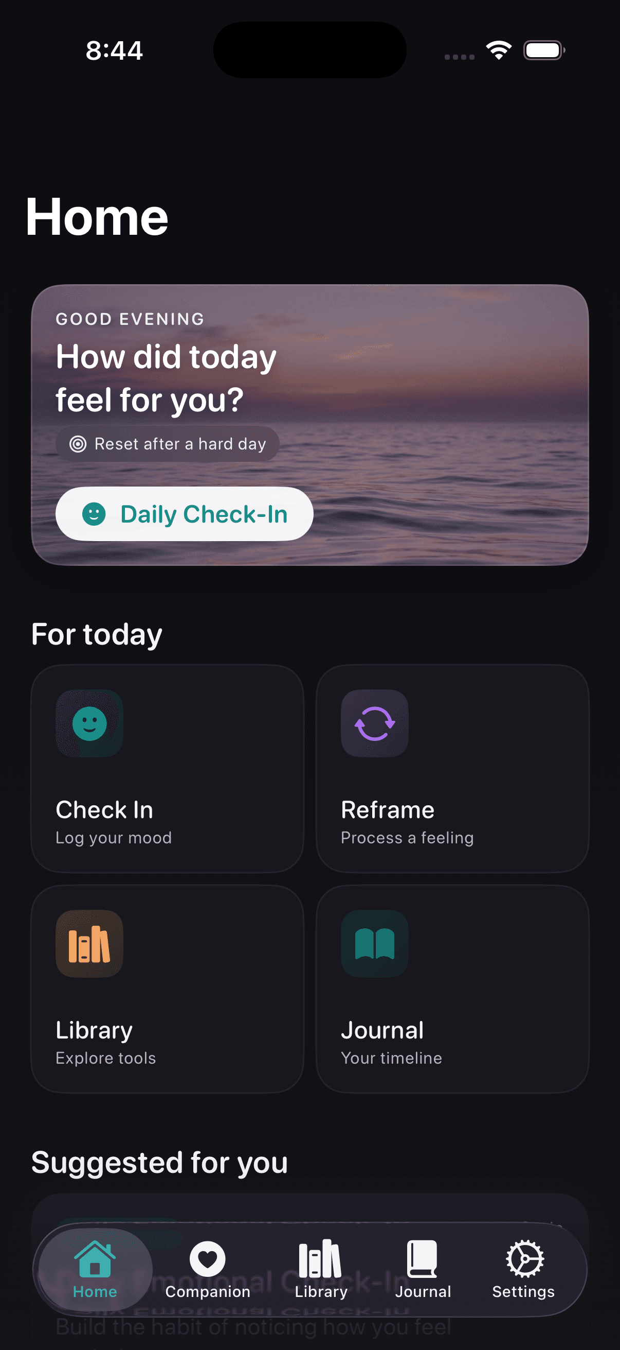 Home - Daily Check-in